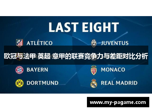 欧冠与法甲 英超 意甲的联赛竞争力与差距对比分析
