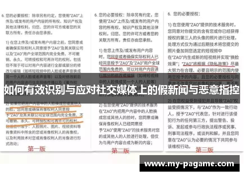如何有效识别与应对社交媒体上的假新闻与恶意指控