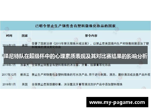 泽尼特队在超级杯中的心理素质表现及其对比赛结果的影响分析 泽尼特队在超级杯中的心理素质表现及其对比赛结果的影响分析